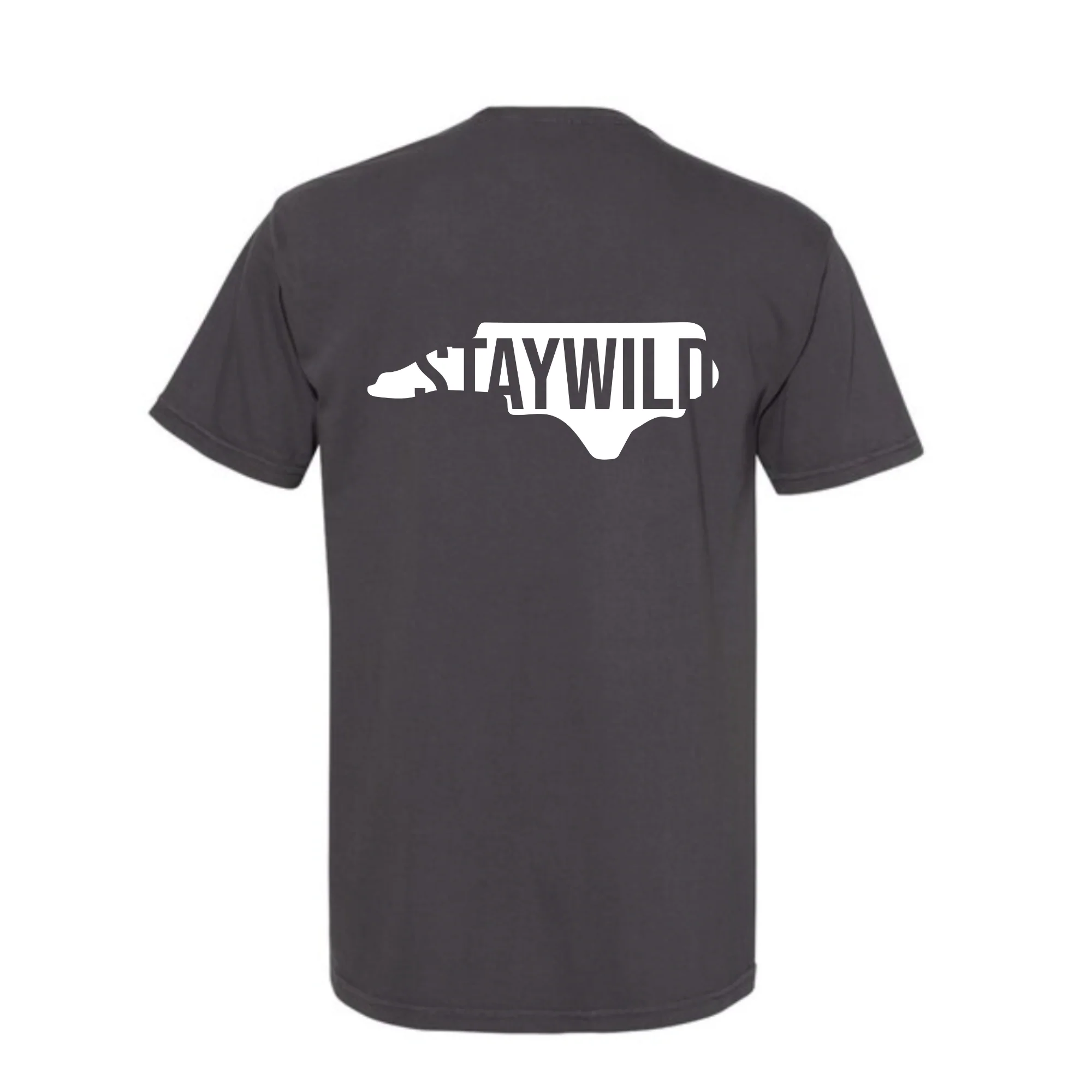 GRAPHITE SHORT SLEEVE STAYWILD NC TEE - Image 3