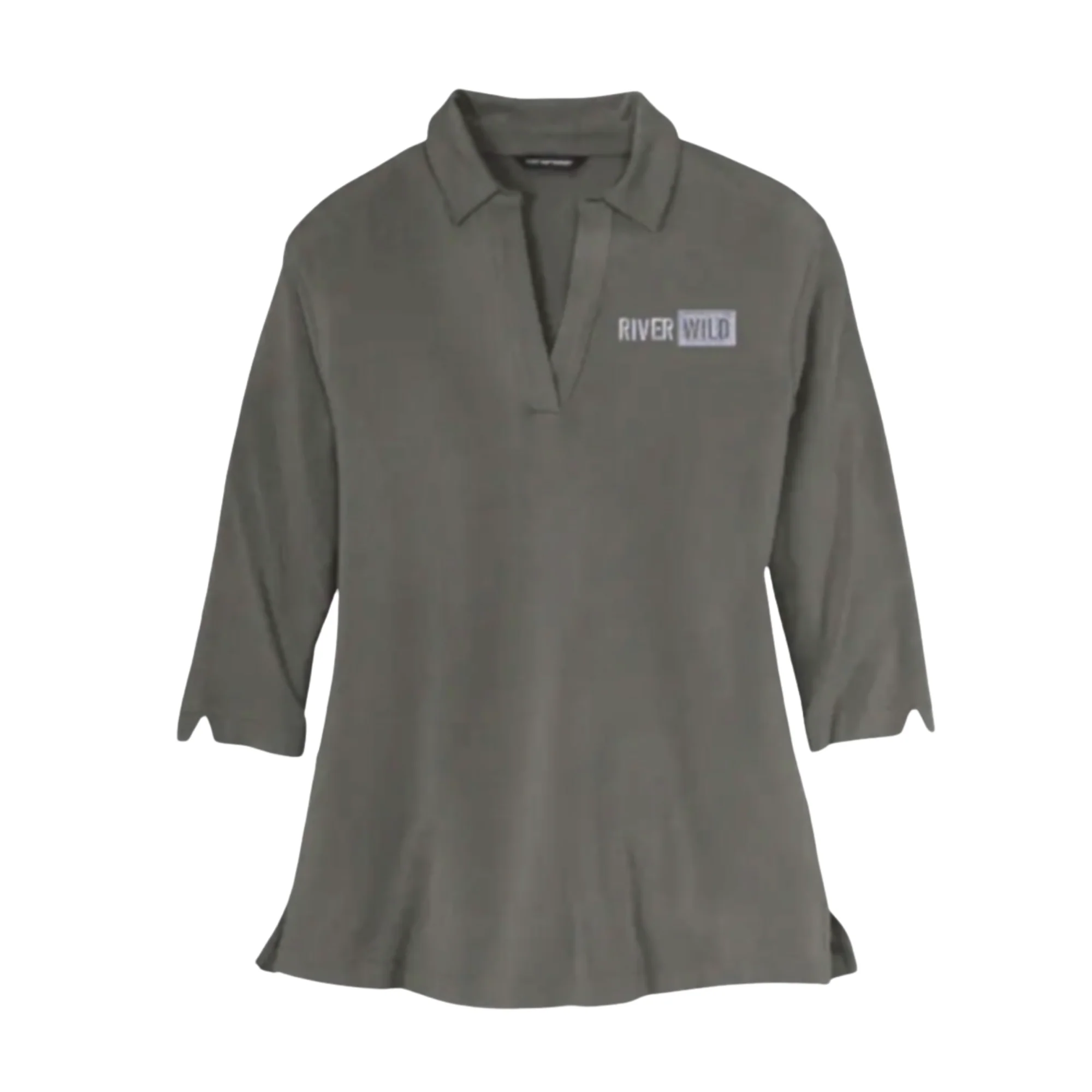 LADIES RIVERWILD STERLING GREY KNIT TUNIC - Image 2