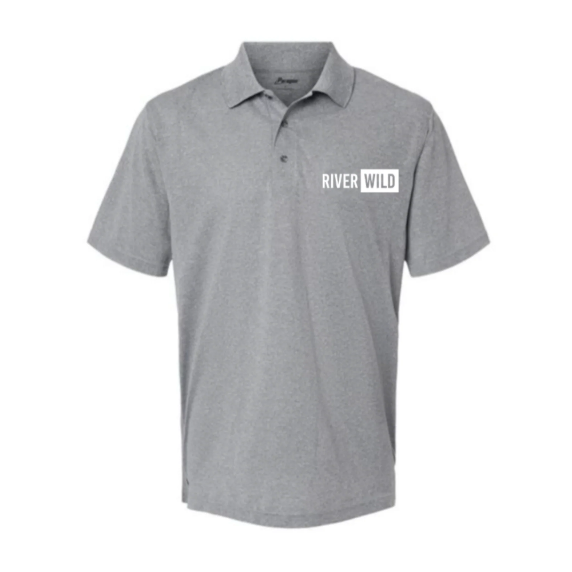 RiverWILD Light Grey Paragon Short Sleeve Polo - Image 2