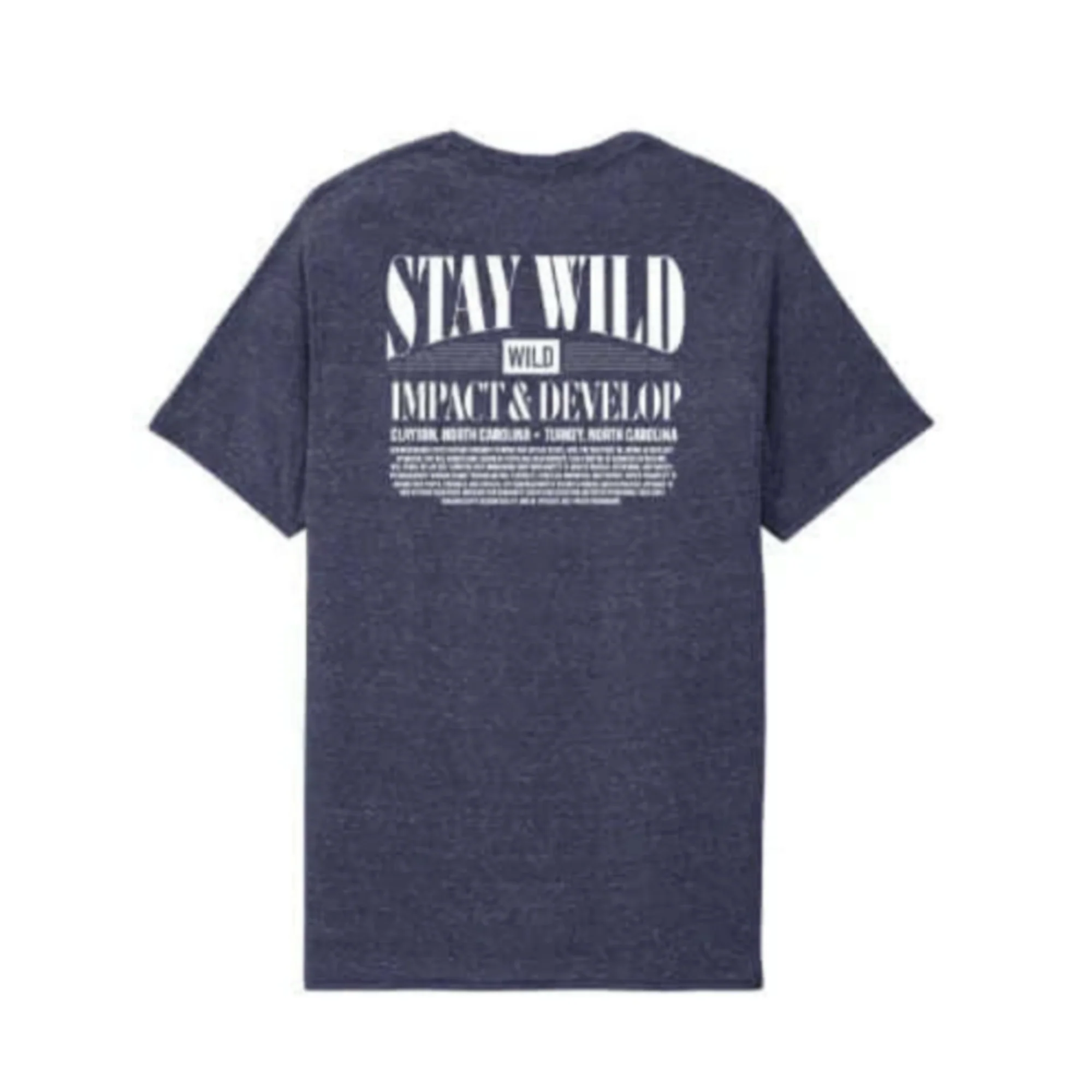 RIVERWILD MISSION STATEMENT SNOW HEATHER JERZEES BAND TEE