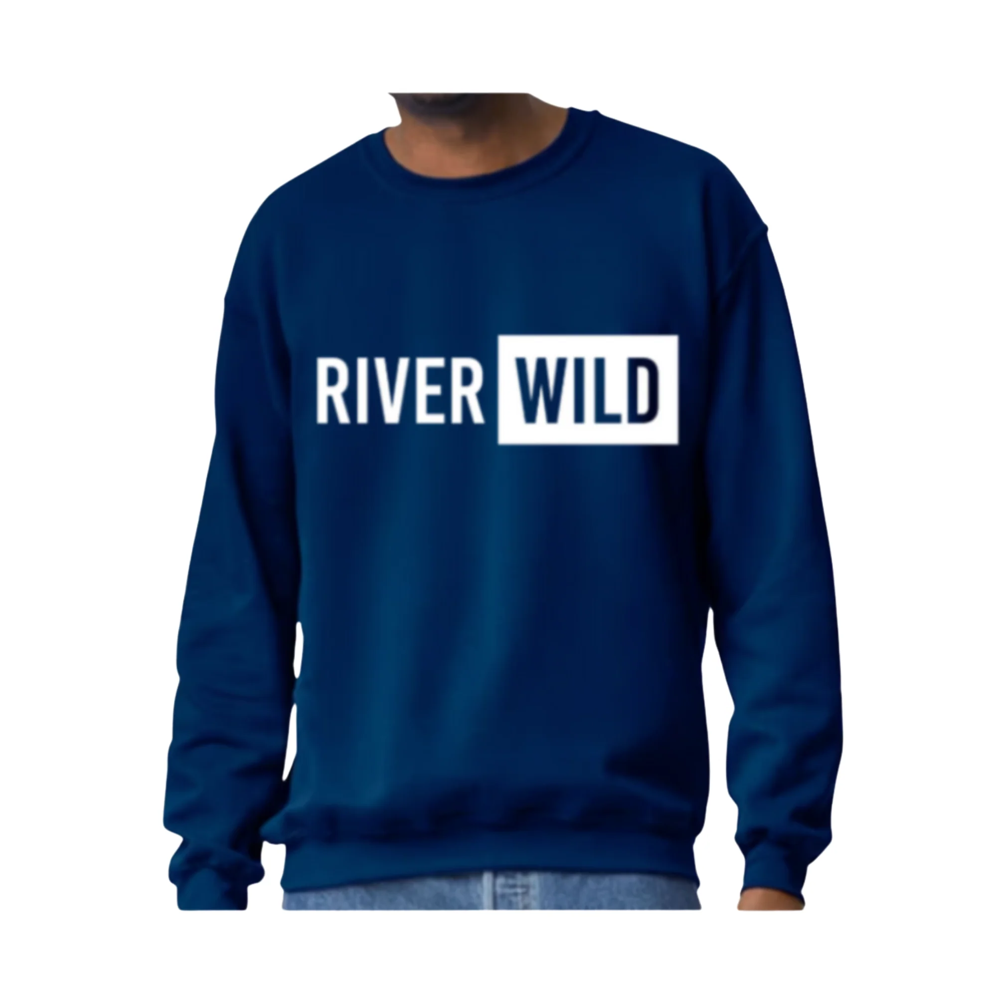 RIVERWILD NAVY GILDAN FLEECE CREW - Image 2