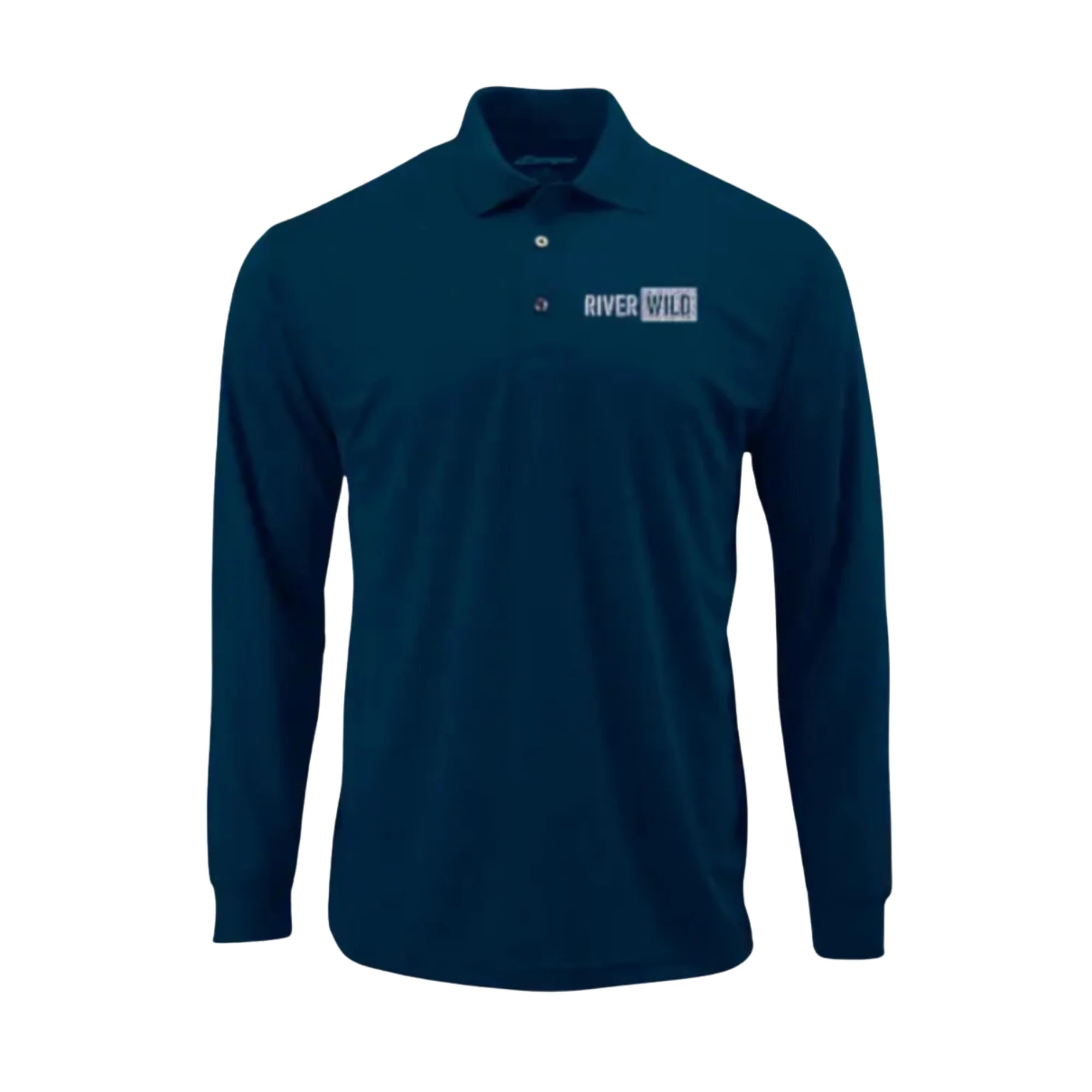 RIVERWILD NAVY PARAGON PRESCOTT PERFORMANCE MESH POLO - Image 2