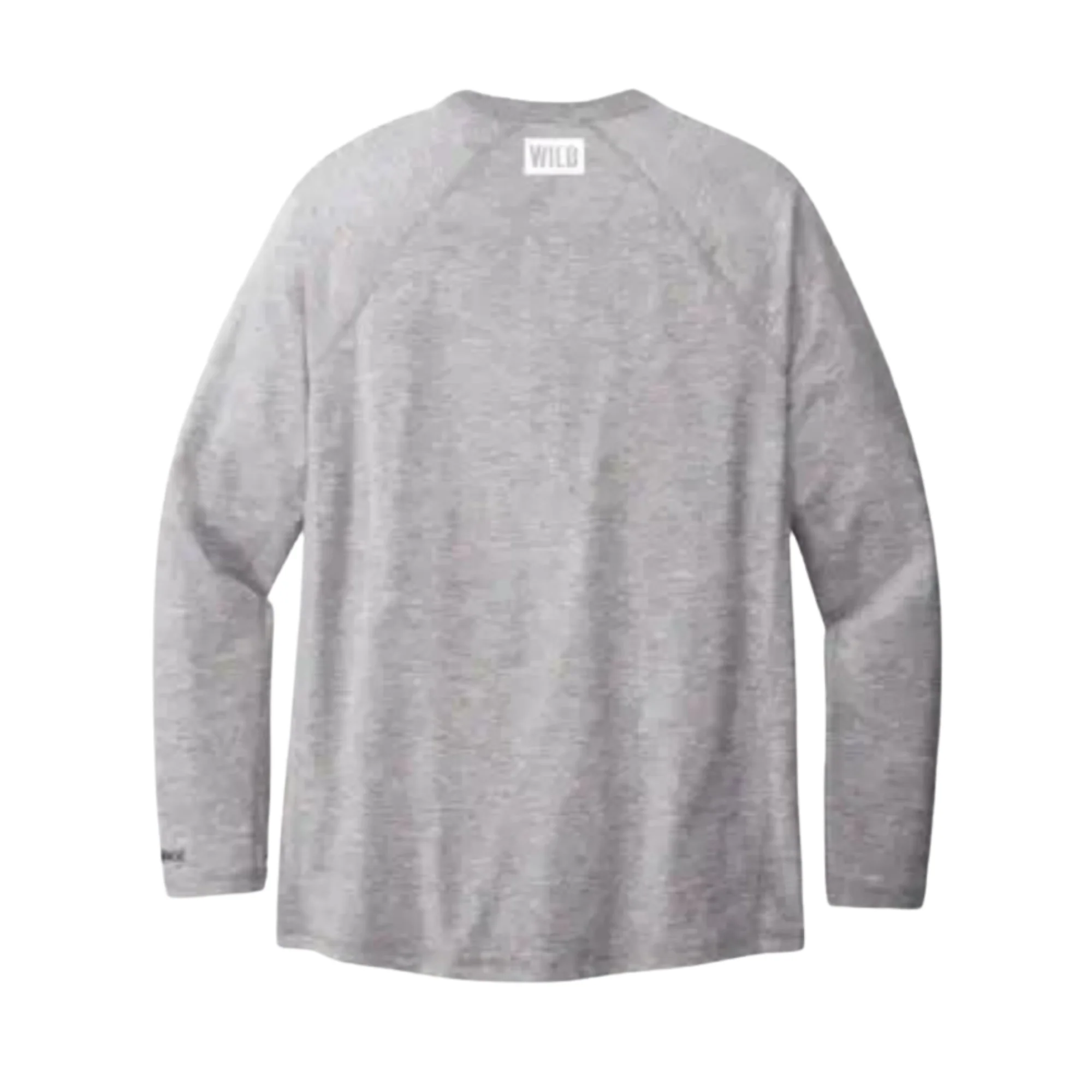 WILD Heather Grey Carhartt Long Sleeve Pocket Tee - Image 3
