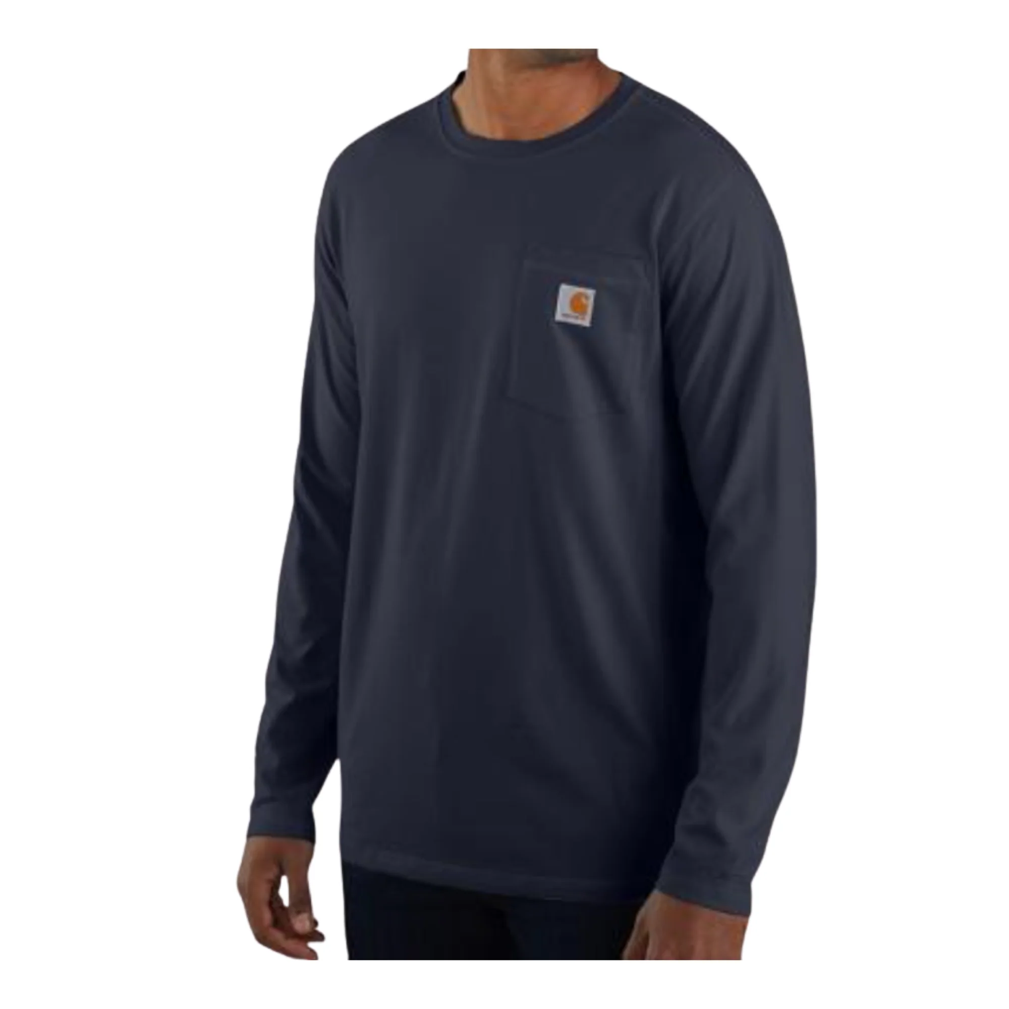 WILD Navy Carhartt Long Sleeve Pocket Tee - Image 2