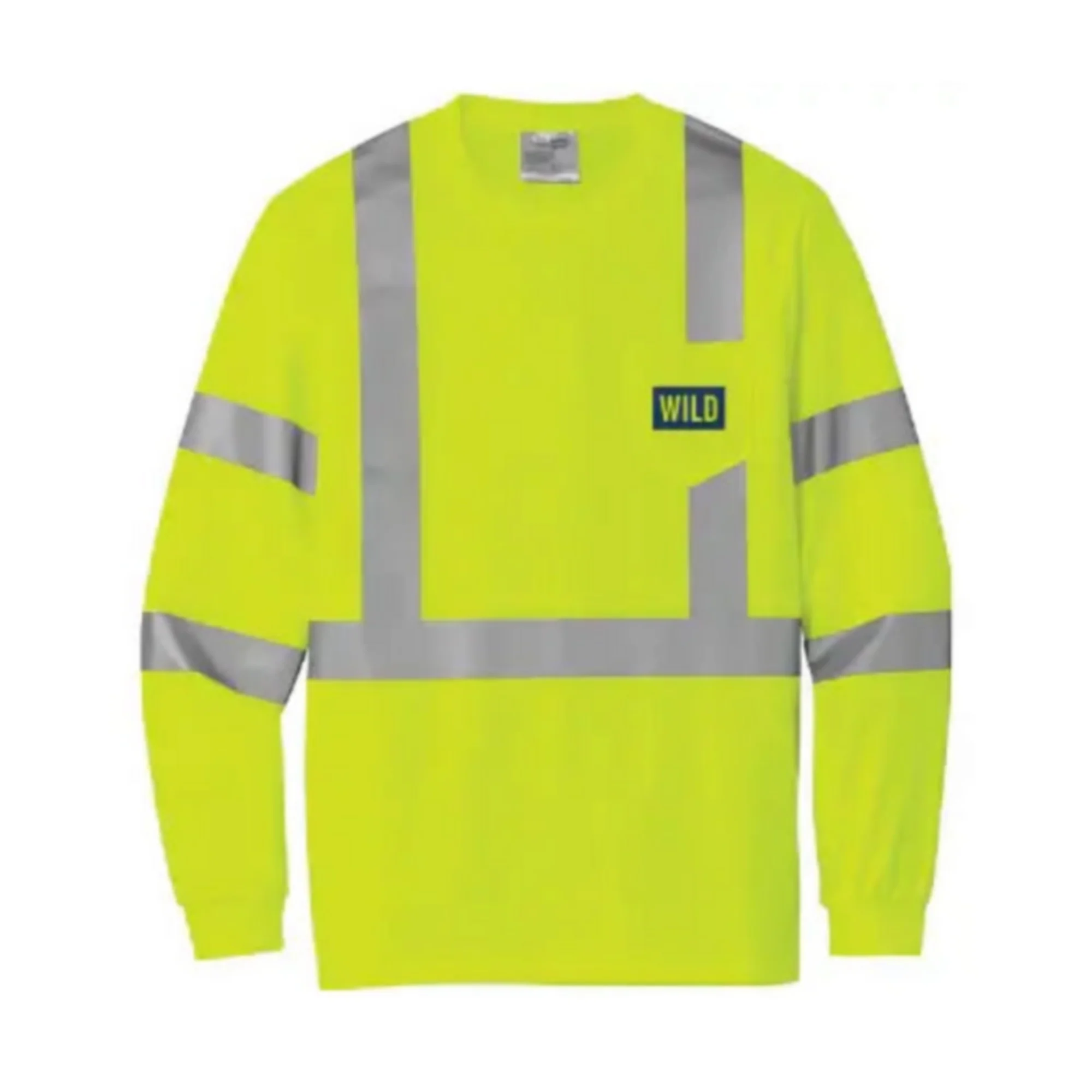 WILD SAFETY YELLOW MESH LONG SLEEVE